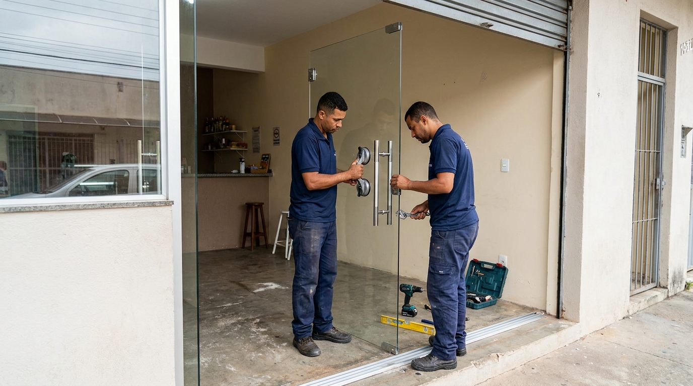 Portas em Vidro em Célia Maria, Aparecida de Goiânia‑GO
